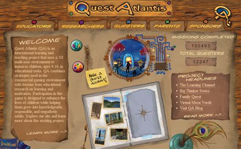 Quest Atlantis! Embark on an Educational Adventure Through Time and Mythology